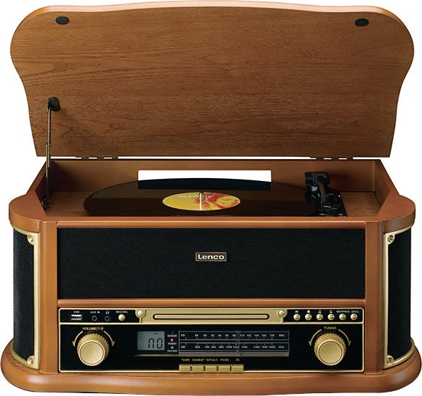 Ραδιόφωνο AM/FM απομίμηση αντίκας με πικάπ - CD player - κασετόφωνο - μετατροπή σε mp3 και σύνδεση Bluetooth